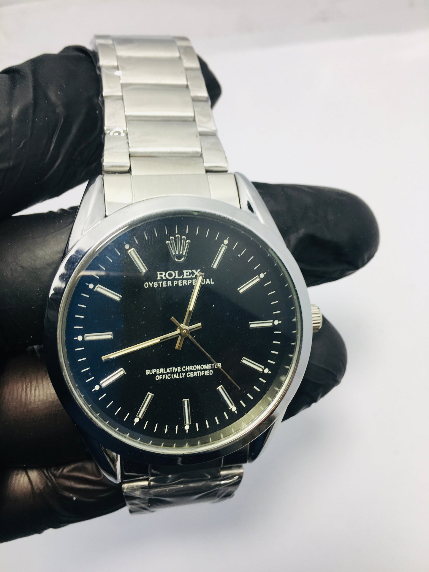 Rolex Stainless steel with Blue Dail