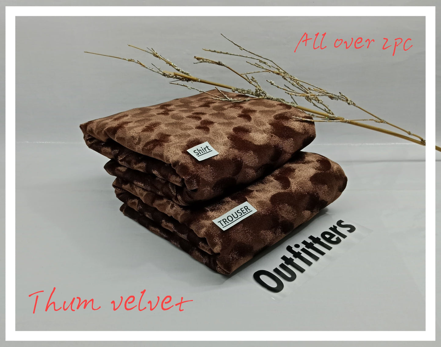 ❄️WINTER COLLECTION ❄️_*outfitter*
*Thum velvet all over 2pc
