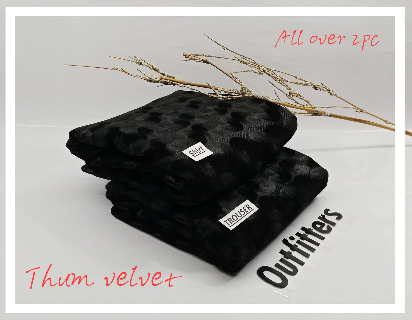 ❄️WINTER COLLECTION ❄️_*outfitter*
*Thum velvet all over 2pc