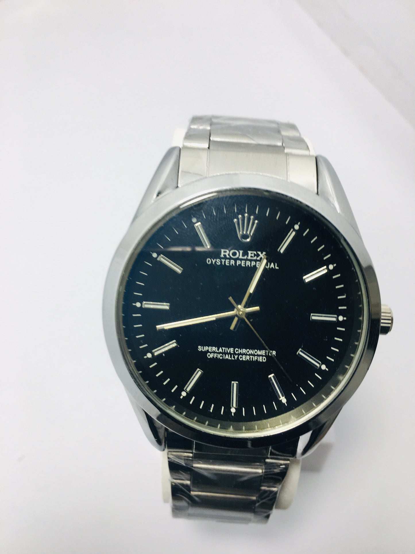 Rolex Stainless steel with Blue Dail