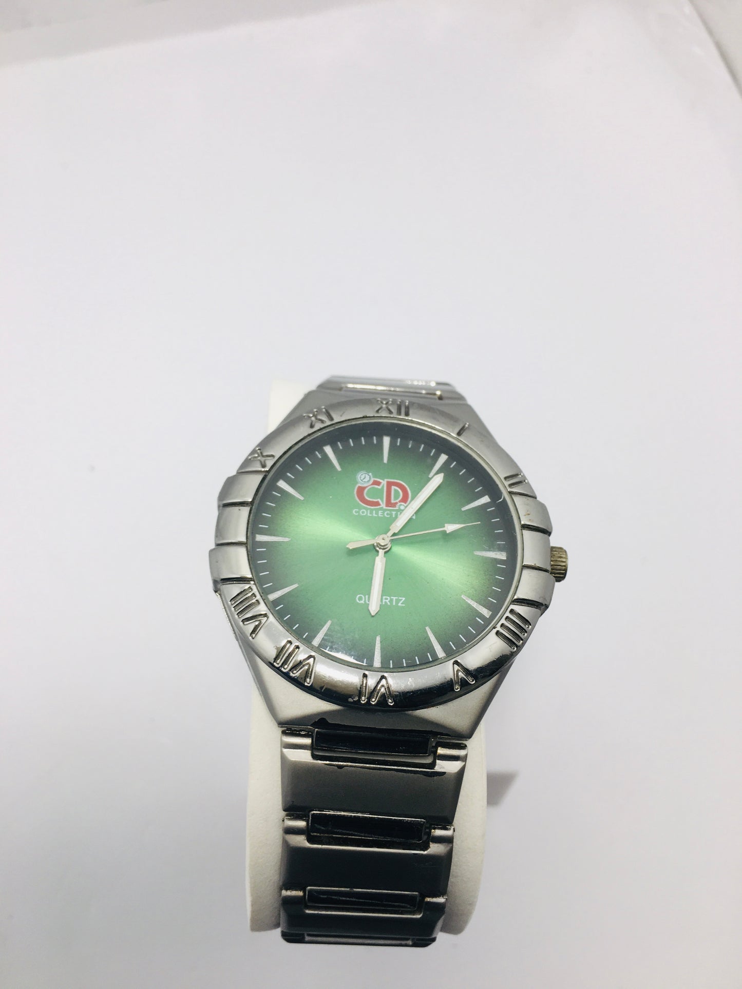 CD Watch stainless steel with Green Dail