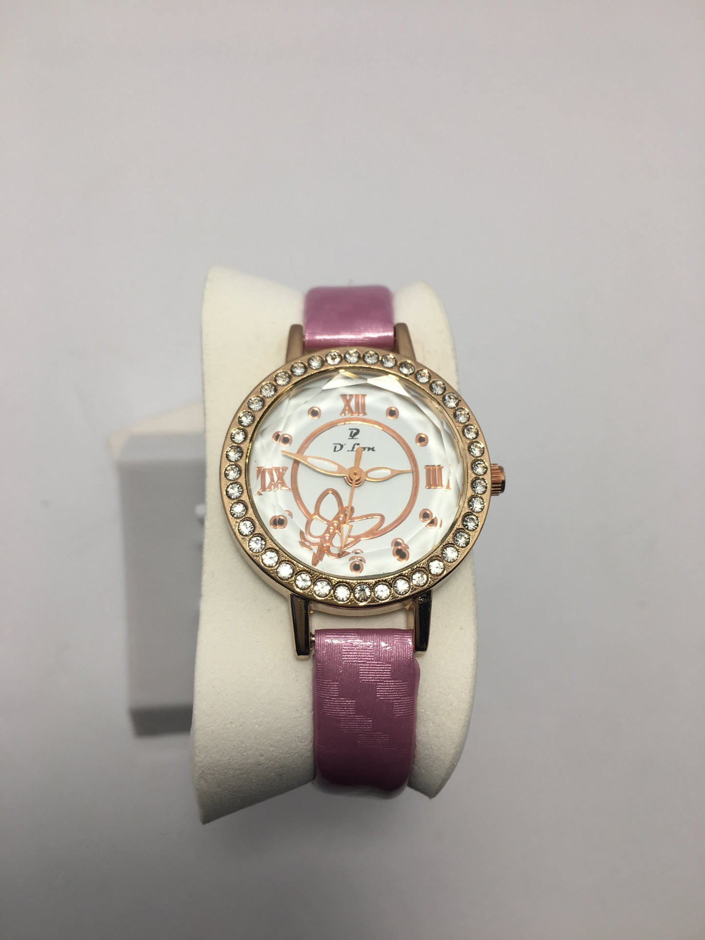 Beautiful pink leather watch