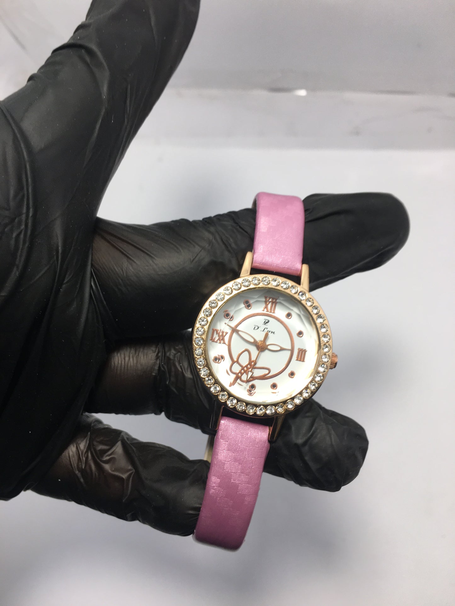 Beautiful pink leather watch