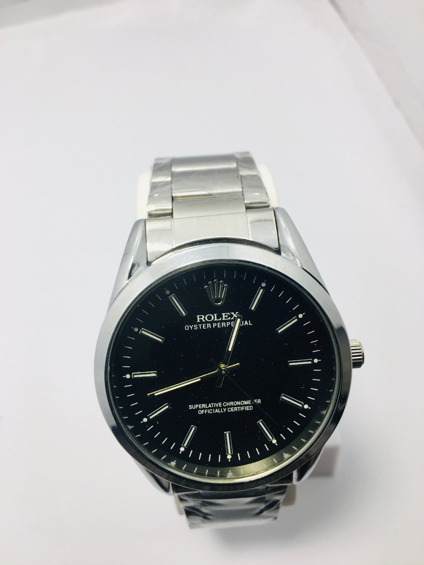 Rolex Stainless steel with Blue Dail