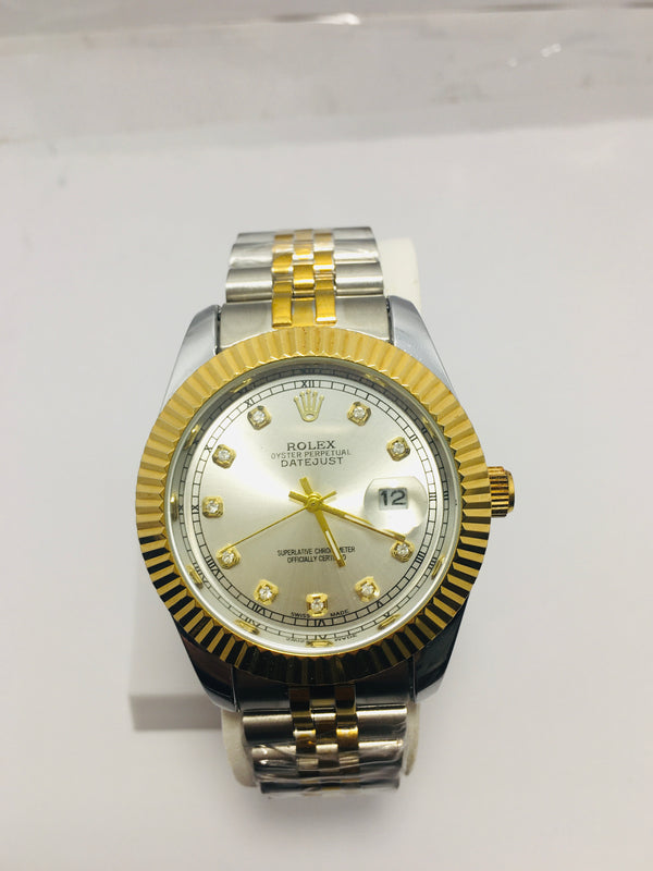 ROLEX OYSTER PERPETUAL TRUETONE off-white Dial with Date