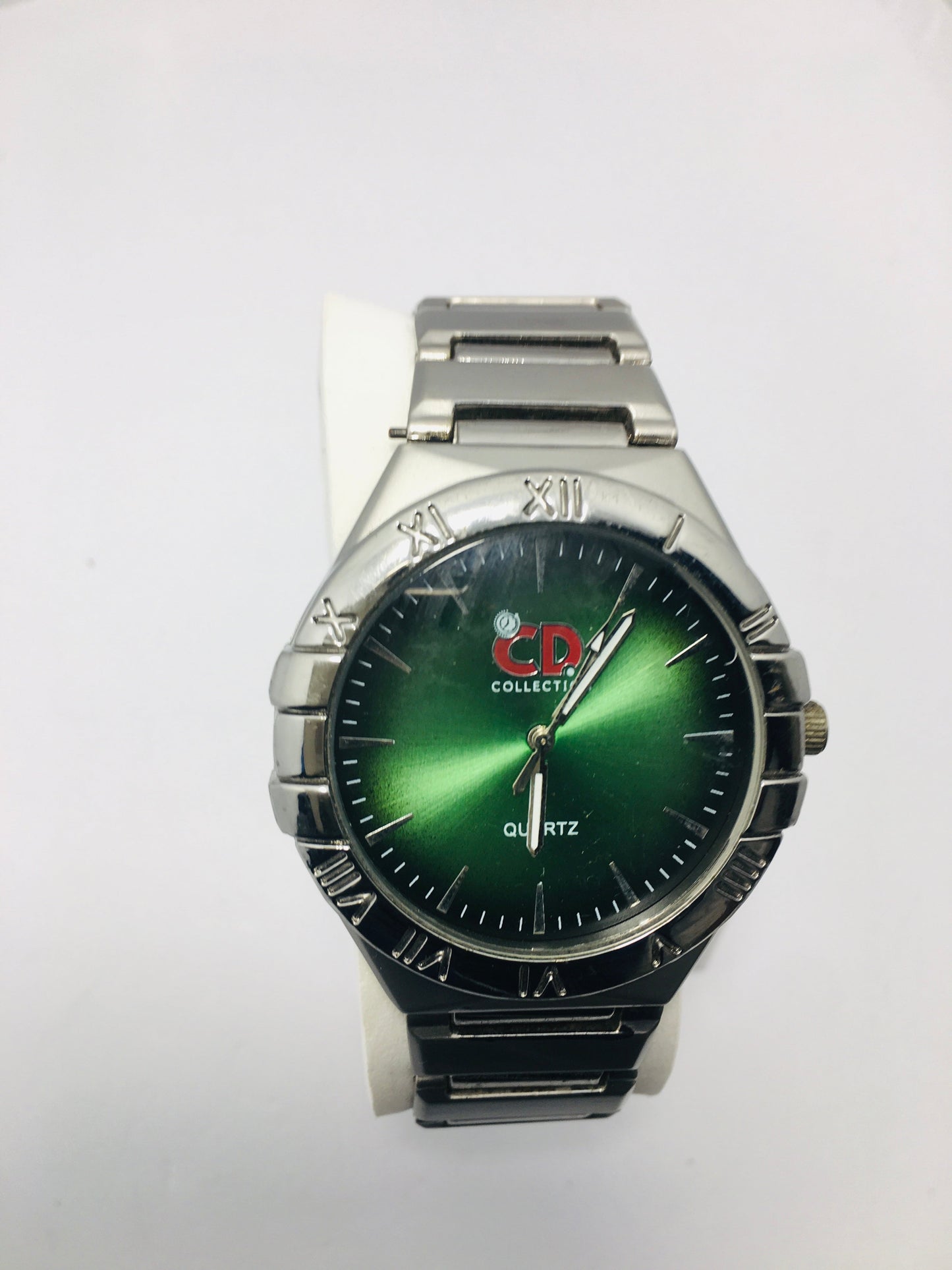 CD Watch stainless steel with Green Dail