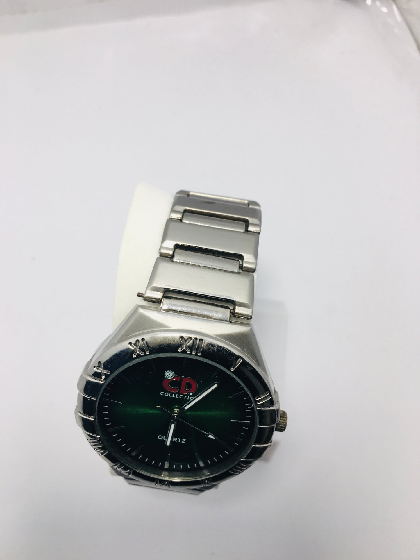 CD Watch stainless steel with Green Dail
