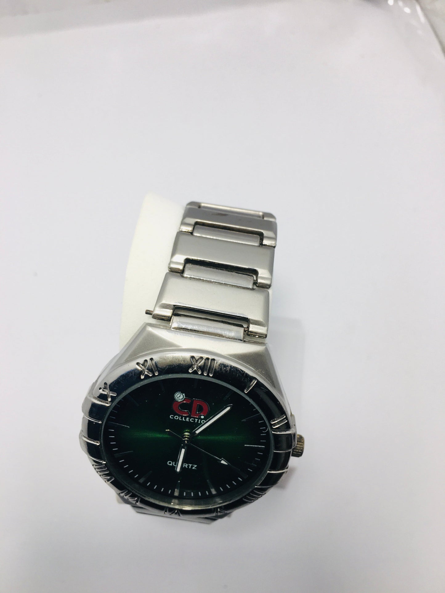 CD Watch stainless steel with Green Dail