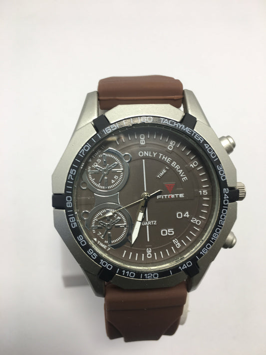 Qurtaz Only the Brave watch Brown strap