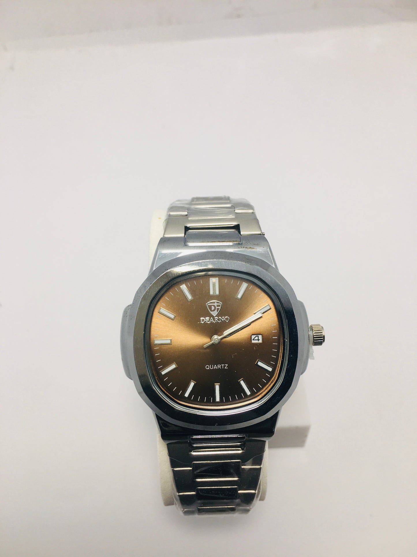 Patek philip silver with Brown dial with date