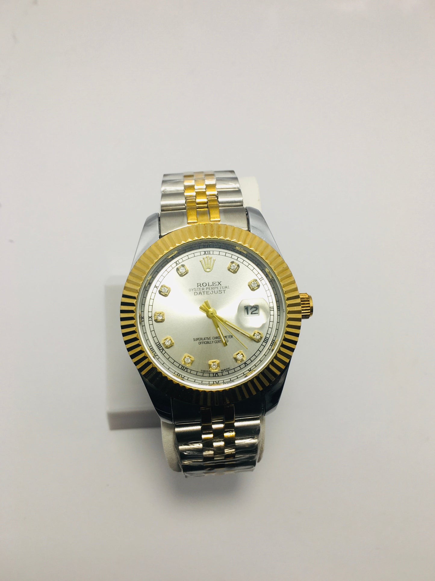 ROLEX OYSTER PERPETUAL TRUETONE off-white Dial with Date