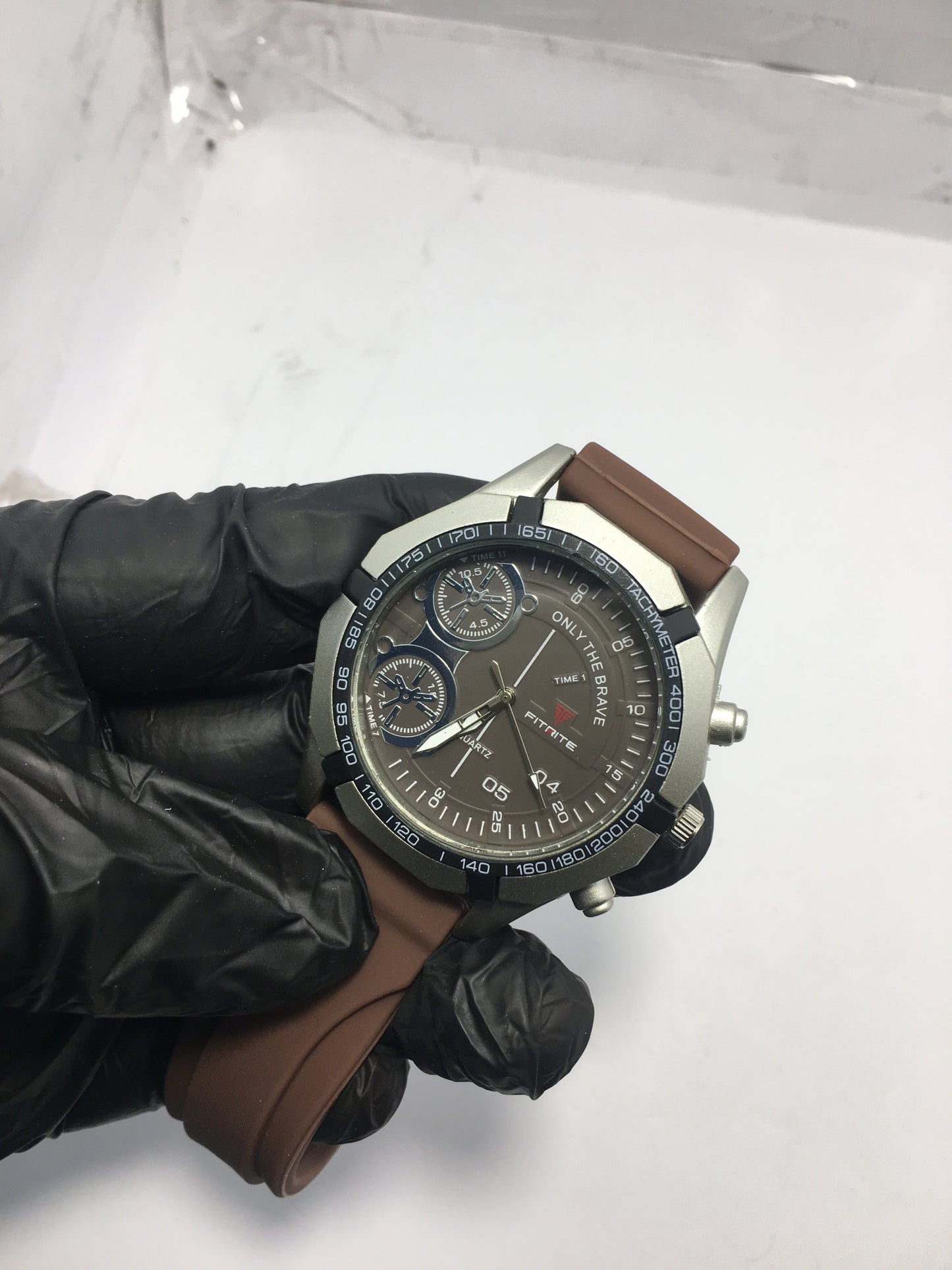 Qurtaz Only the Brave watch Brown strap
