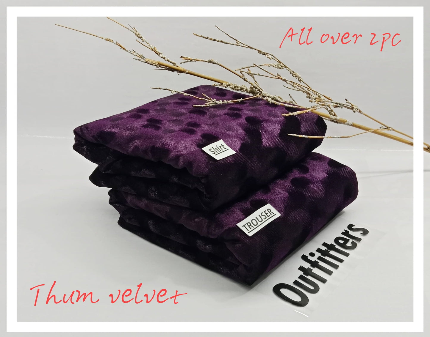 ❄️WINTER COLLECTION ❄️_*outfitter*

*Thum velvet all over 2pc