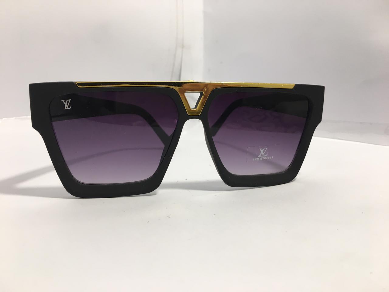 LV Double Bridge Brand Designer Square Sunglasses